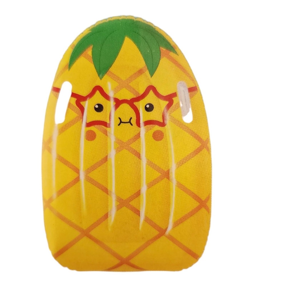Bring on the Sun Inflatable Kick Board Kids Boogie Board‎ with Handles Pineapple - Picture 2 of 7